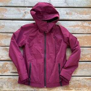Hollister All-Weather Collection Burgundy Hooded Jacket - Size Medium